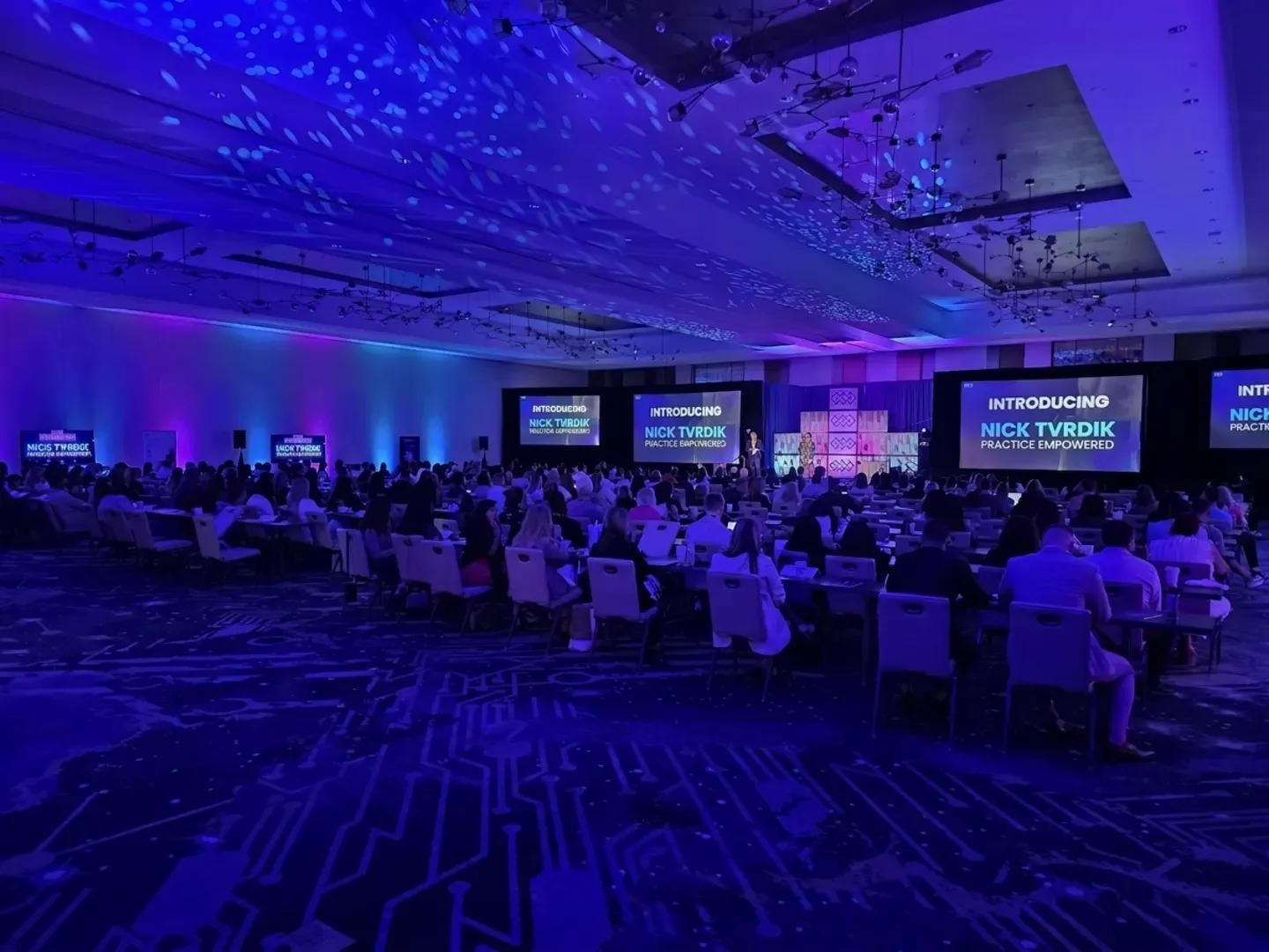 Conference stage at Practice Empowered event